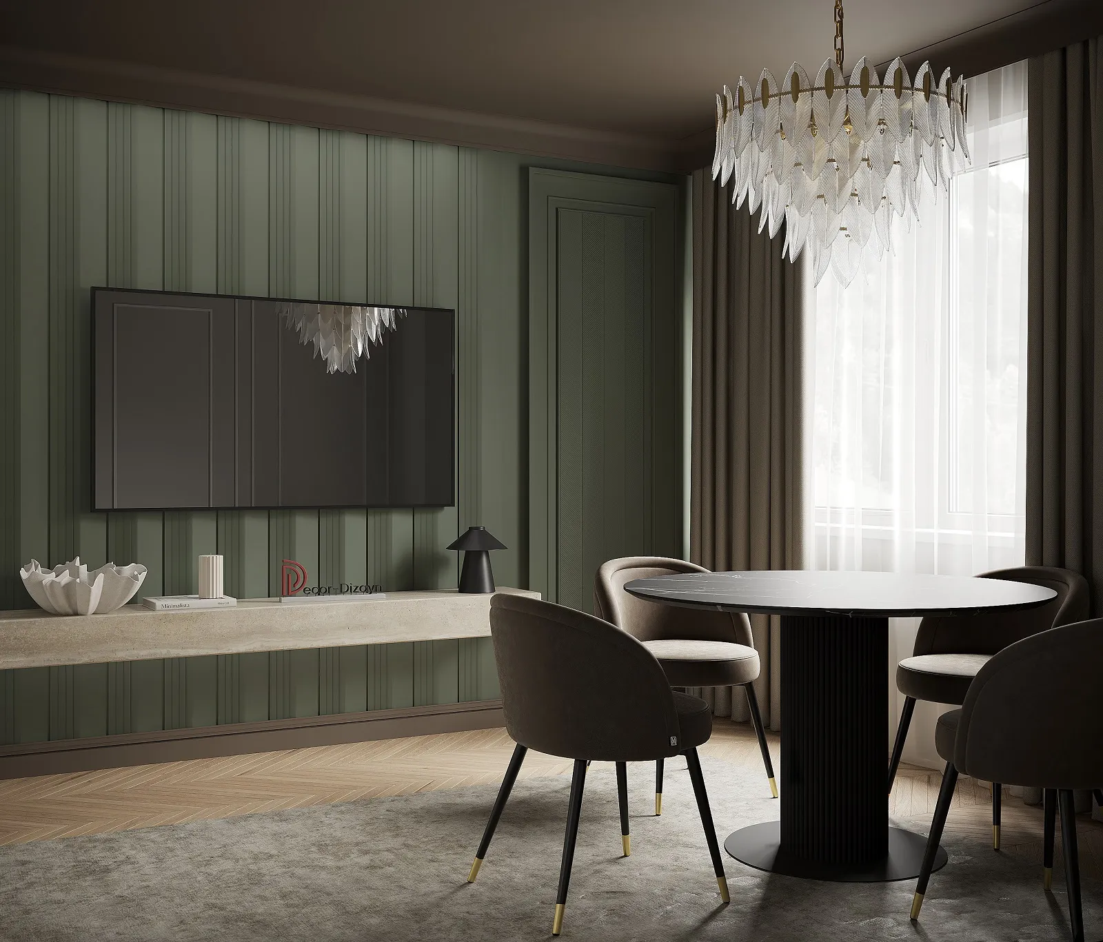 Стеновая панель из полистирола под покраску Decor-Dizayn Грани DD929 3000×200×20 фото в интерьере