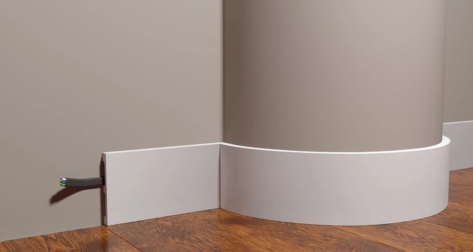 Плинтус под покраску гибкий Decor-Dizayn Грани DD709F 2000×100×13 Плинтус под покраску гибкий Decor-Dizayn Грани DD709F 2000×100×13