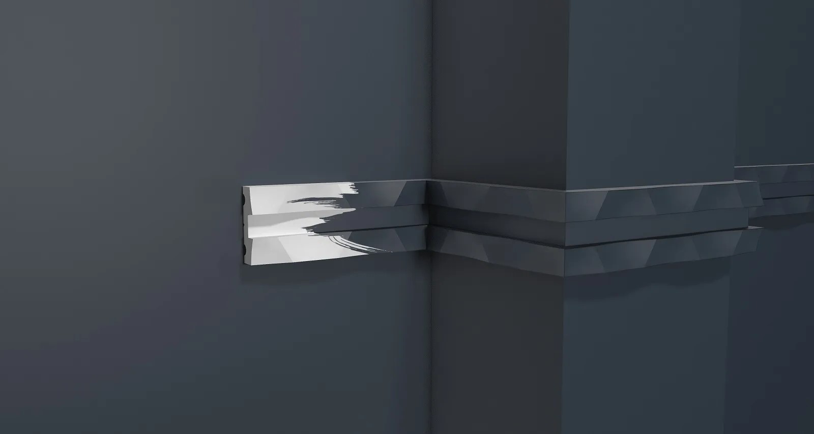 Молдинг из полистирола под покраску Decor-Dizayn Modern DD636 2000×32,8×10