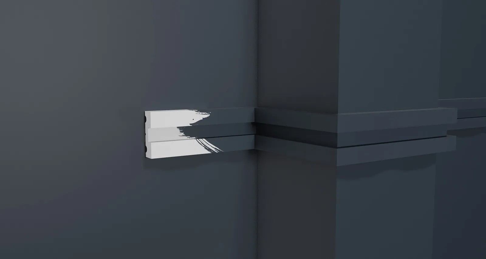 Молдинг из полистирола под покраску Decor-Dizayn Modern DD637 2000×32,8×10