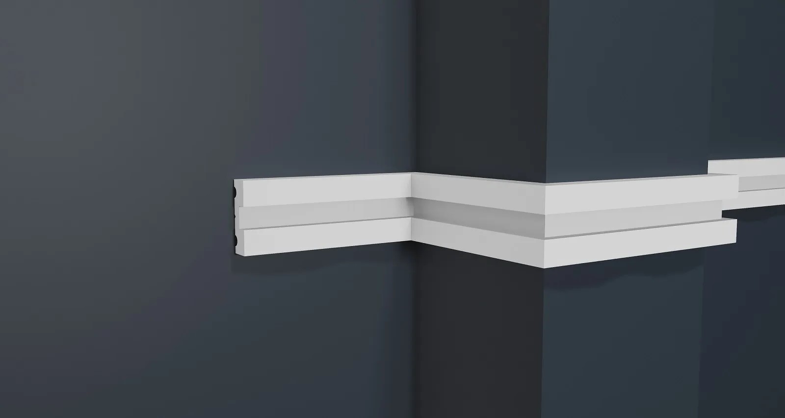 Молдинг из полистирола под покраску Decor-Dizayn Modern DD637 2000×32,8×10