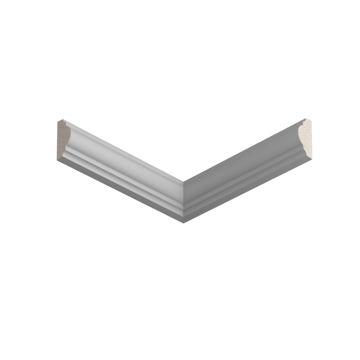 Молдинг Ultrawood White U 0003 p 2000×25×12