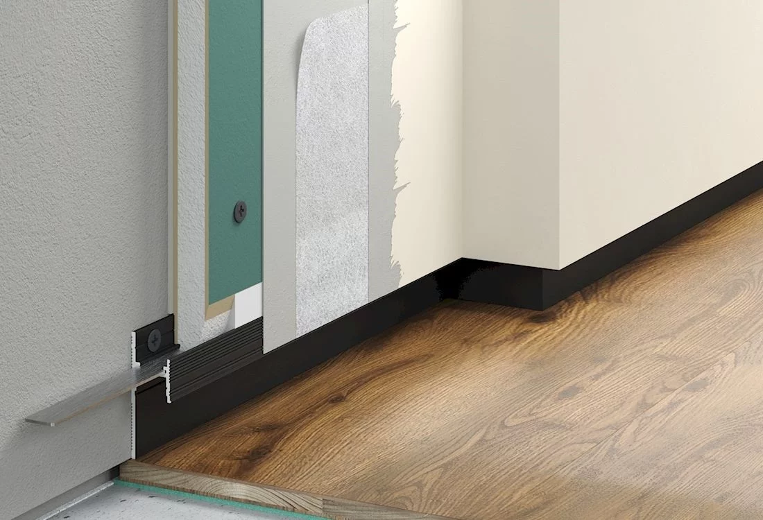 Плинтус алюминиевый теневой с подсветкой Laconistiq Light Черный муар RAL 9005 33-31-300 3000×41,3×15 Плинтус алюминиевый теневой с подсветкой Laconistiq Light Черный муар RAL 9005 33-31-300 3000×41,3×15