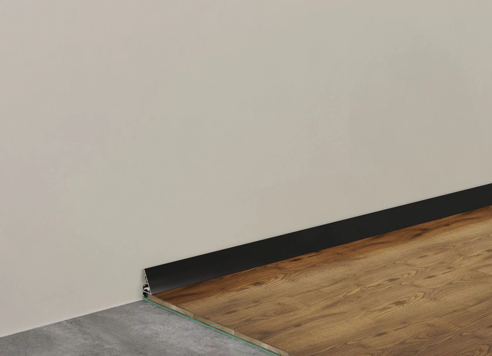 Микроплинтус алюминиевый с подсветкой Laconistiq Light Черный 18-11-245 2450×30×16 Микроплинтус алюминиевый с подсветкой Laconistiq Light Черный 18-11-245 2450×30×16