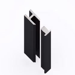 Профиль алюминиевый теневой Laconistiq Dual Mini Черный 28-11-300 3000×6×10