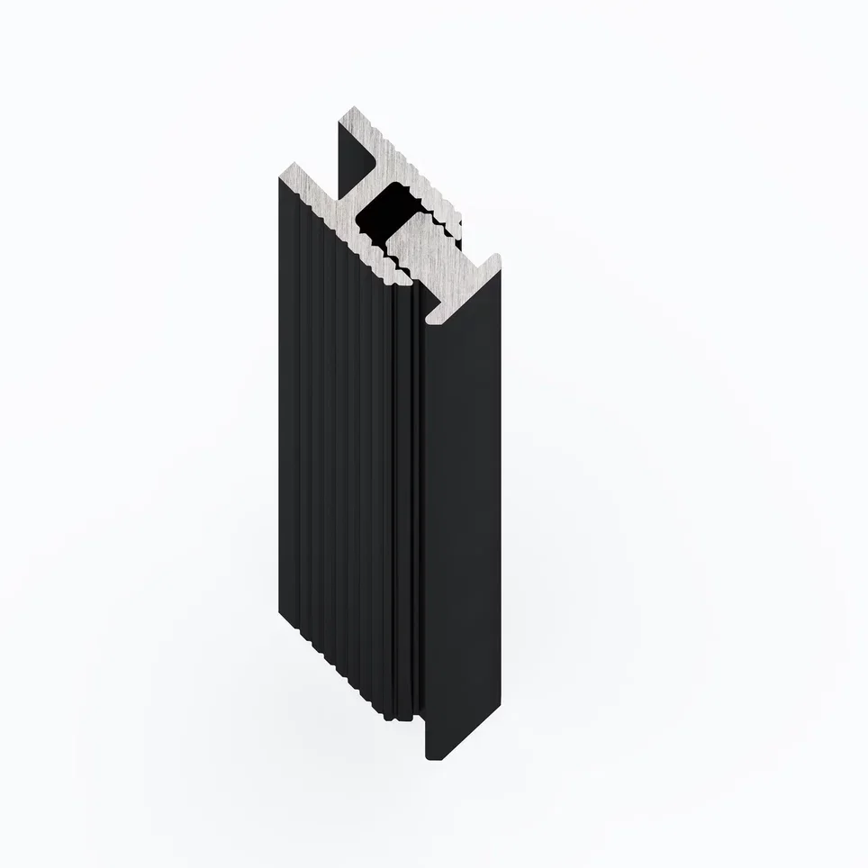 Вставка алюминиевая для теневого профиля Laconistiq Dual Mini Черная 28/1-11-300 3000×7×6,5