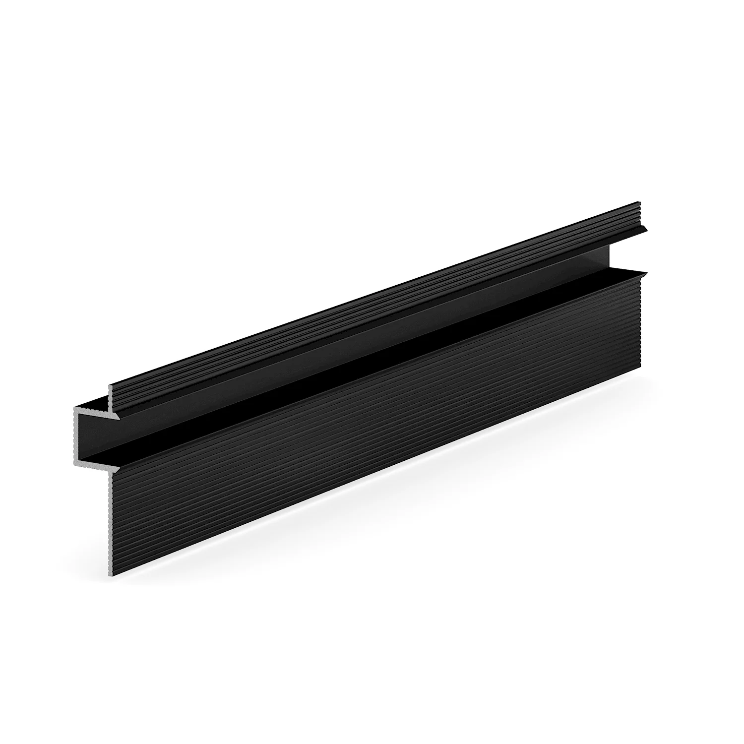 Профиль алюминиевый теневой Laconistiq Classic Черный 21-11-300 3000×37×10,7