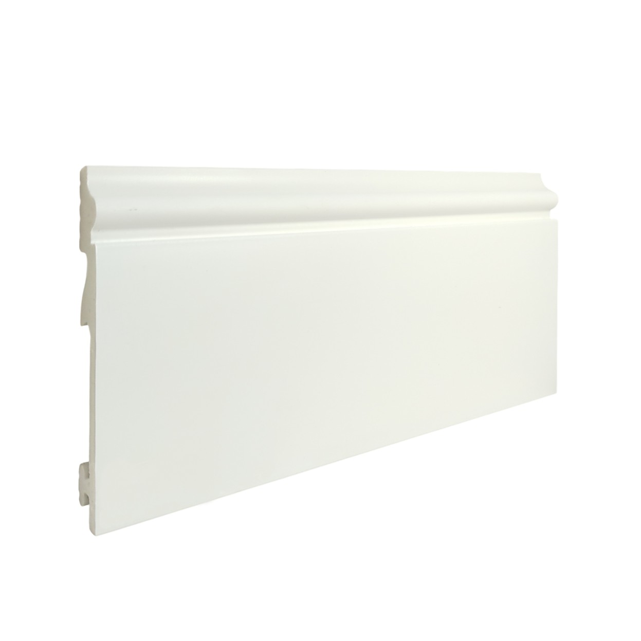 Плинтус дюрополимерный TeckWood белый ДП2 2000×105×14