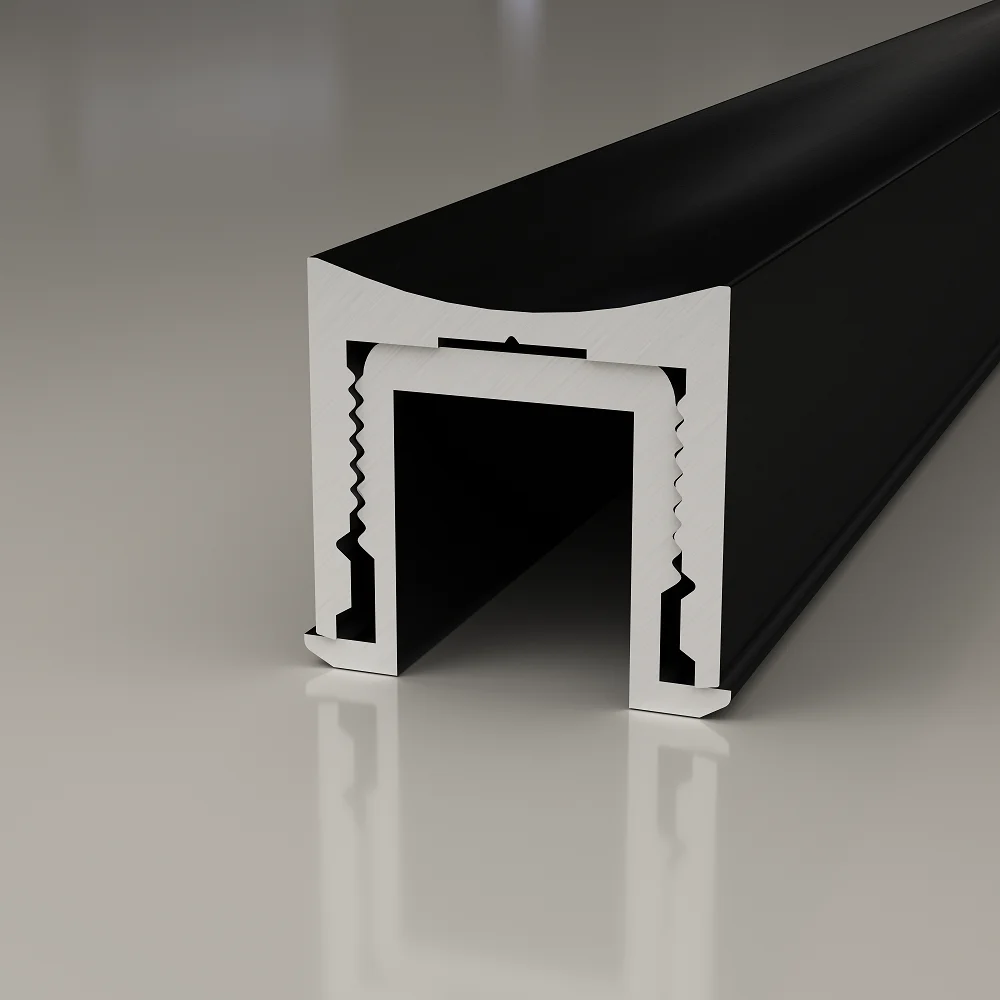 Профиль алюминиевый теневой с подсветкой Laconistiq Light mini Черный 29-11-300 3000×14×13 Профиль алюминиевый теневой с подсветкой Laconistiq Light mini Черный 29-11-300 3000×14×13