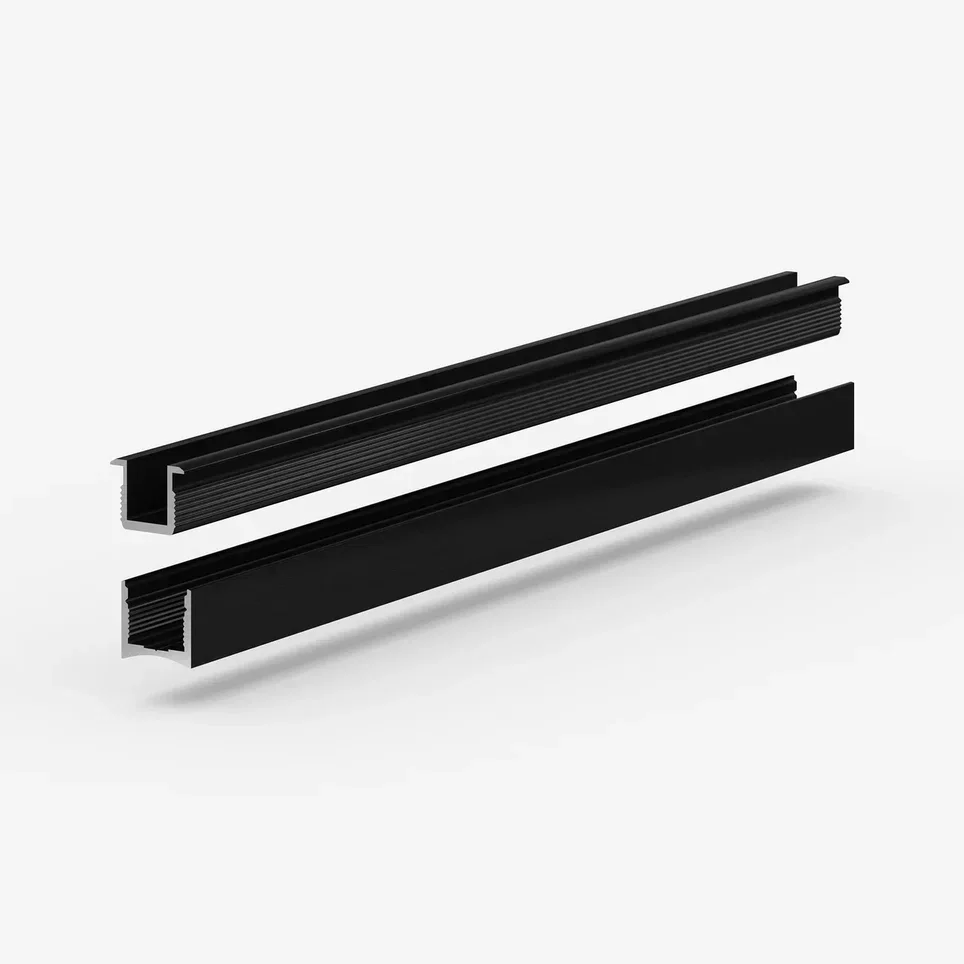 Вставка алюминиевая для теневого профиля Laconistiq Light mini Черная 29/1-11-300 3000×10,5×11,3