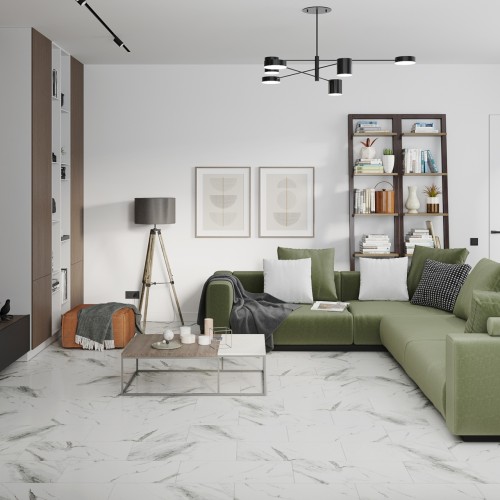 Кварцвиниловый SPC ламинат Damy Floor Ascent Strong Эверест 124-1-ST 610×305×5 фото в интерьере