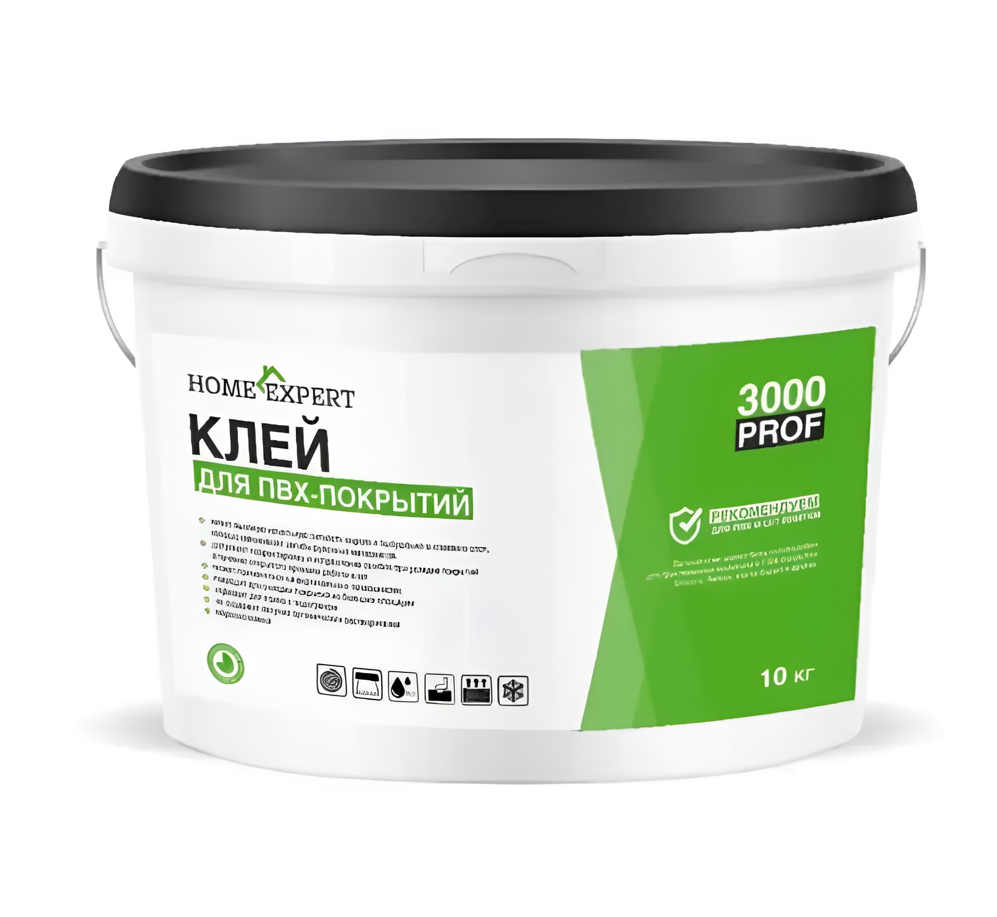 Клей для винилового пола Home Expert 3000 PROF водно-дисперсионный 10 кг Клей для винилового пола Home Expert 3000 PROF водно-дисперсионный 10 кг