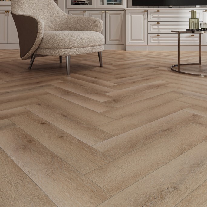 Кварцвиниловый SPC ламинат Evofloor Parguet Click Oak Nordic Дуб Северный HP 0035 венгерская елка 600×125×4