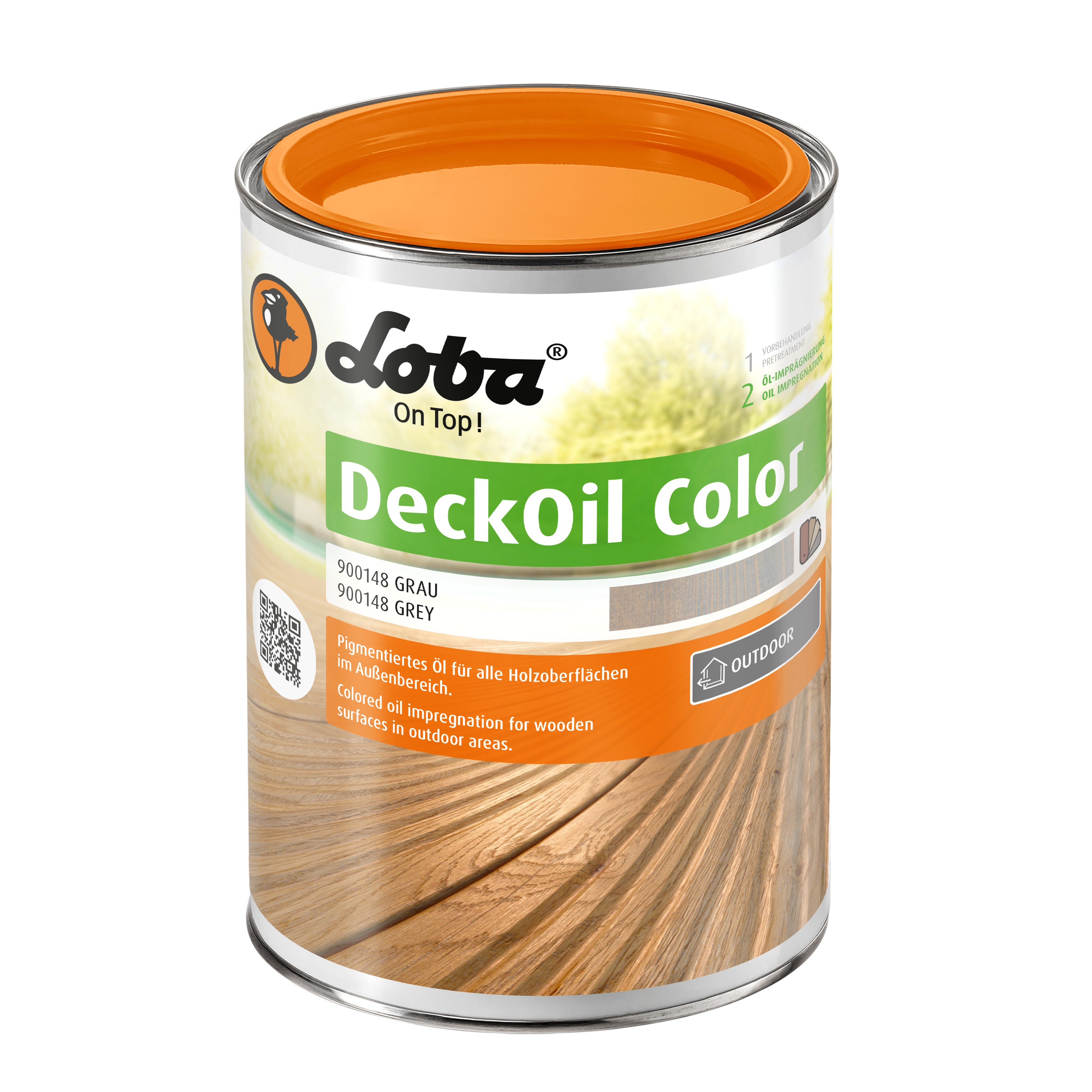 Масло для террас Loba Deck Oil Color 10616 цвет 900148 Серый матовый 2,5 л Масло для террас Loba Deck Oil Color 10616 цвет 900148 Серый матовый 2,5 л