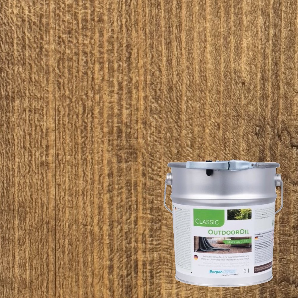 Масло для дерева Berger-Seidle OutdoorOil цвет Walnut / Nussbaum полуматовое 3 л