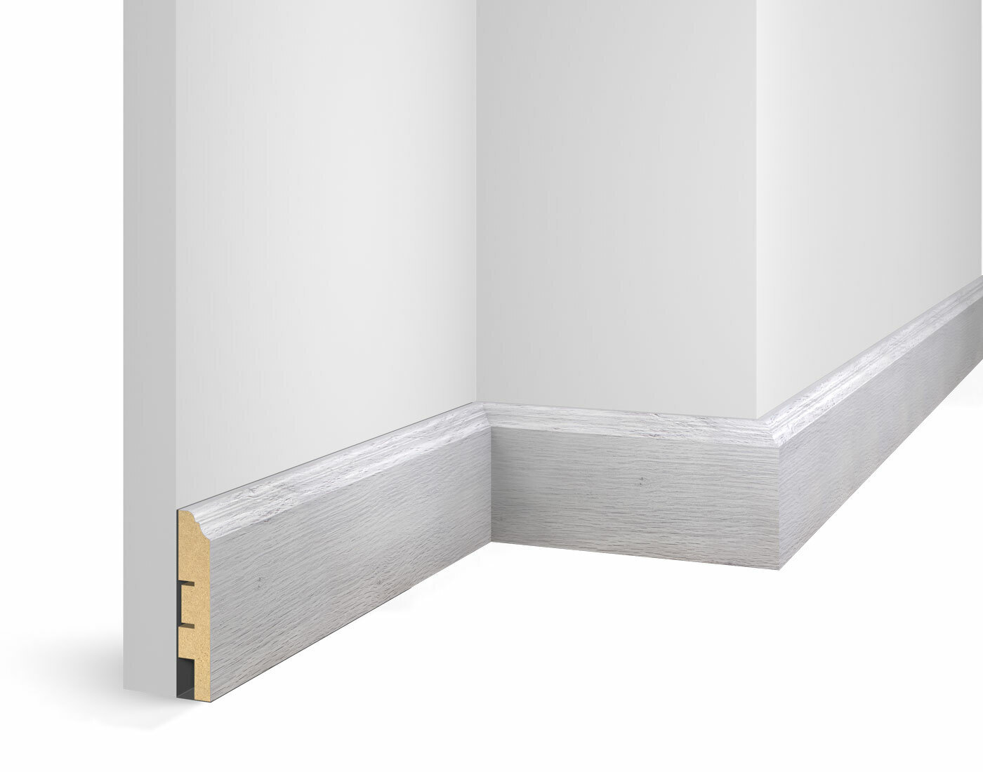 Плинтус МДФ Cosca Decor Экошпон WP07 Дуб Старинный серый 2400×80×16 Плинтус МДФ Cosca Decor Экошпон WP07 Дуб Старинный серый 2400×80×16