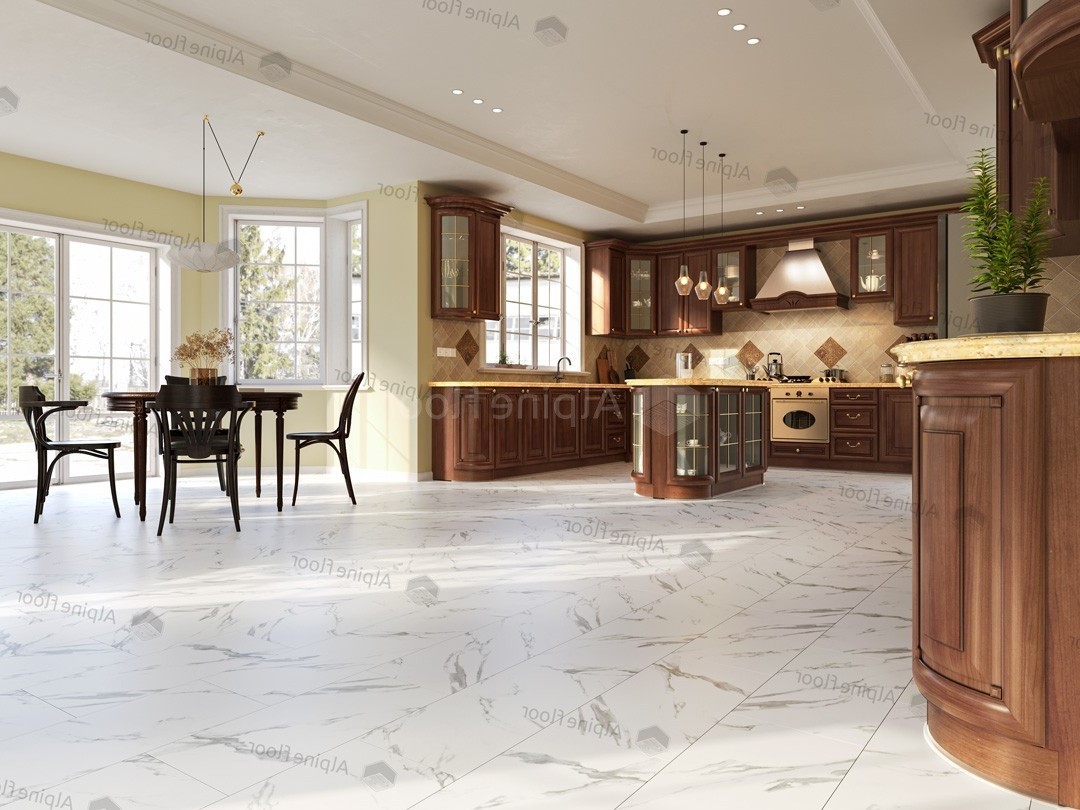 Кварцвиниловая плитка Alpine Floor клеевая Light Stone Делмар ЕCО 15-19 608×303×2,5 фото в интерьере