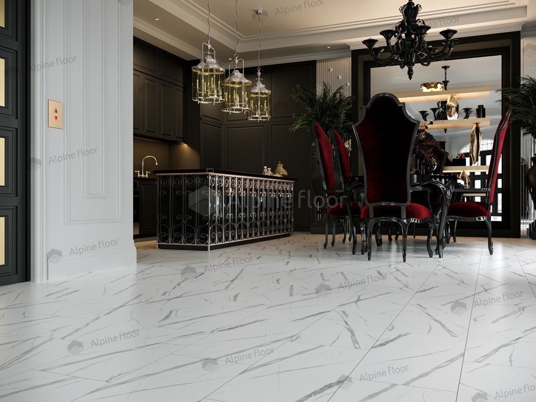 Кварцвиниловая плитка Alpine Floor клеевая Light Stone Санди ЕCО 15-22 608×303×2,5 фото в интерьере