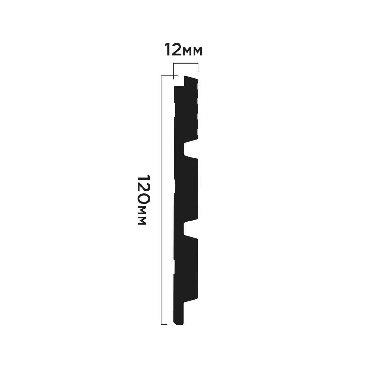 Стеновая панель Hiwood LV124L S339S 2700×120×12