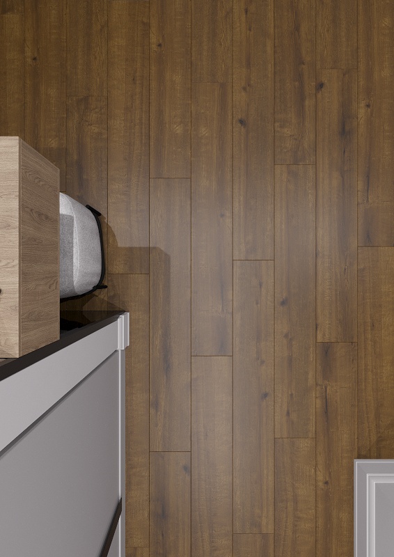 Ламинат AlixFloor Vitality Line 8 Дуб Мореный ALX00569STY 1261×192×8 фото в интерьере