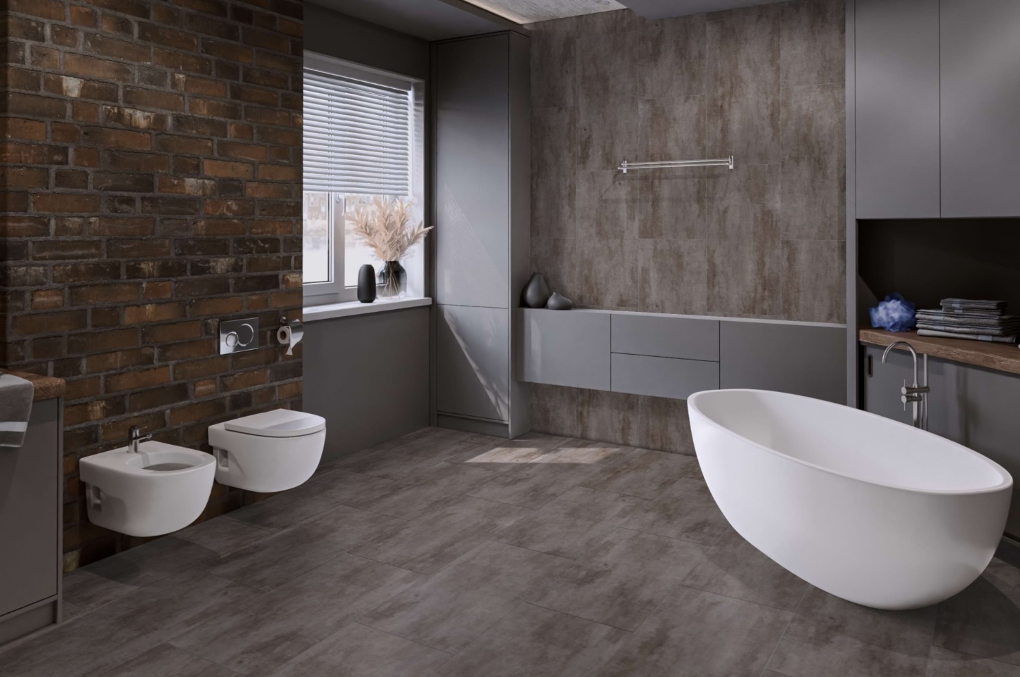 Кварцвиниловая плитка Damy Floor клеевая Ascent LVT Арарат 1204-3-LVT 912,4×455,2×2,5 фото в интерьере