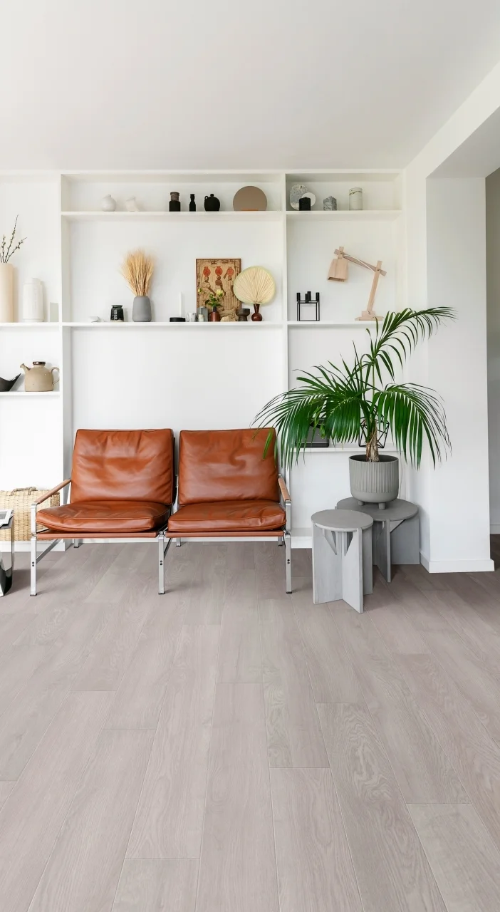 Кварцвиниловый SPC ламинат Adelar Eterna Somerset Oak 05229 400087740 1220×181×5 фото в интерьере