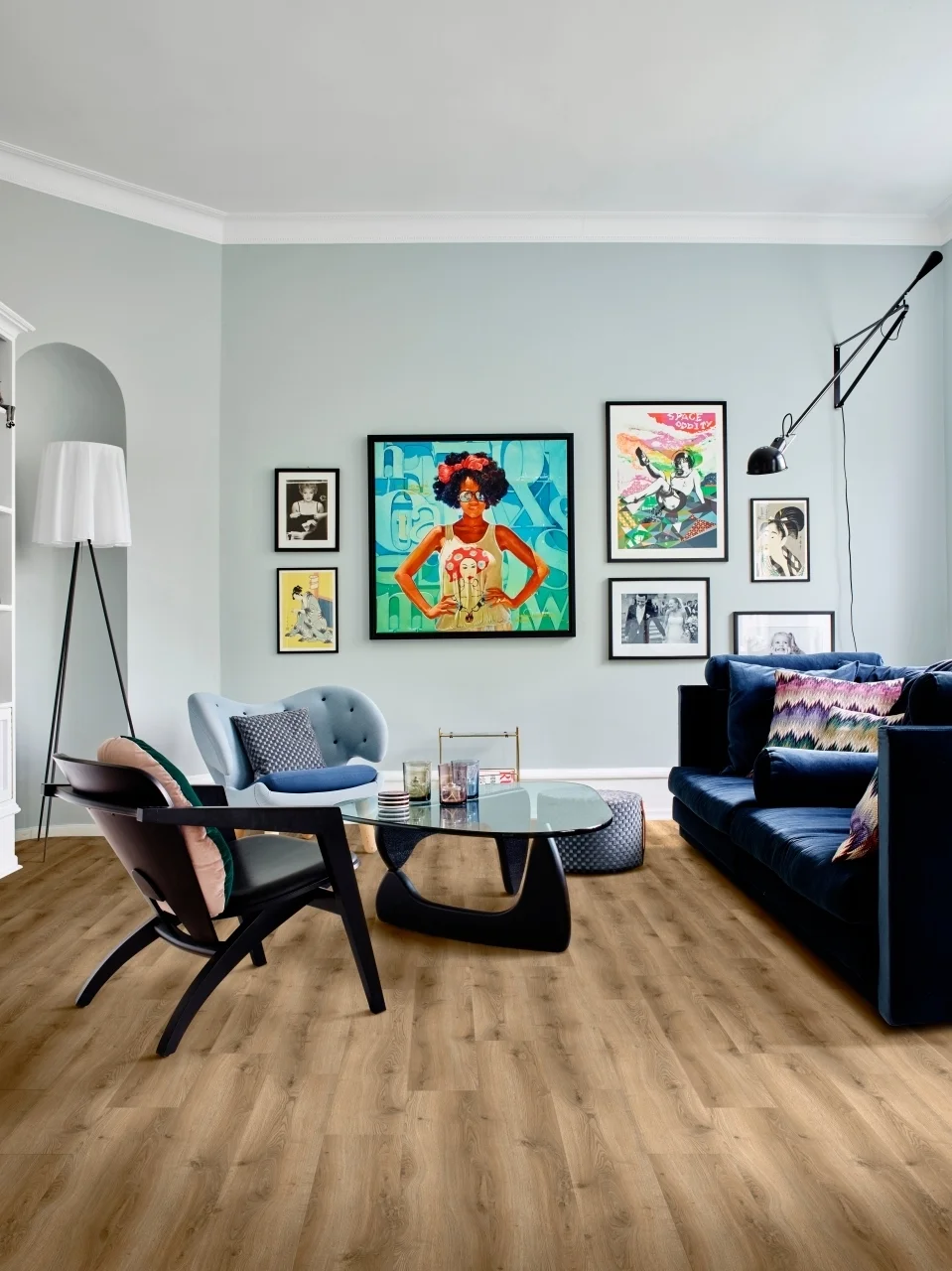 Кварцвиниловый SPC ламинат Adelar Solida Traditional Oak 03826 400087411 1219×178×4 фото в интерьере