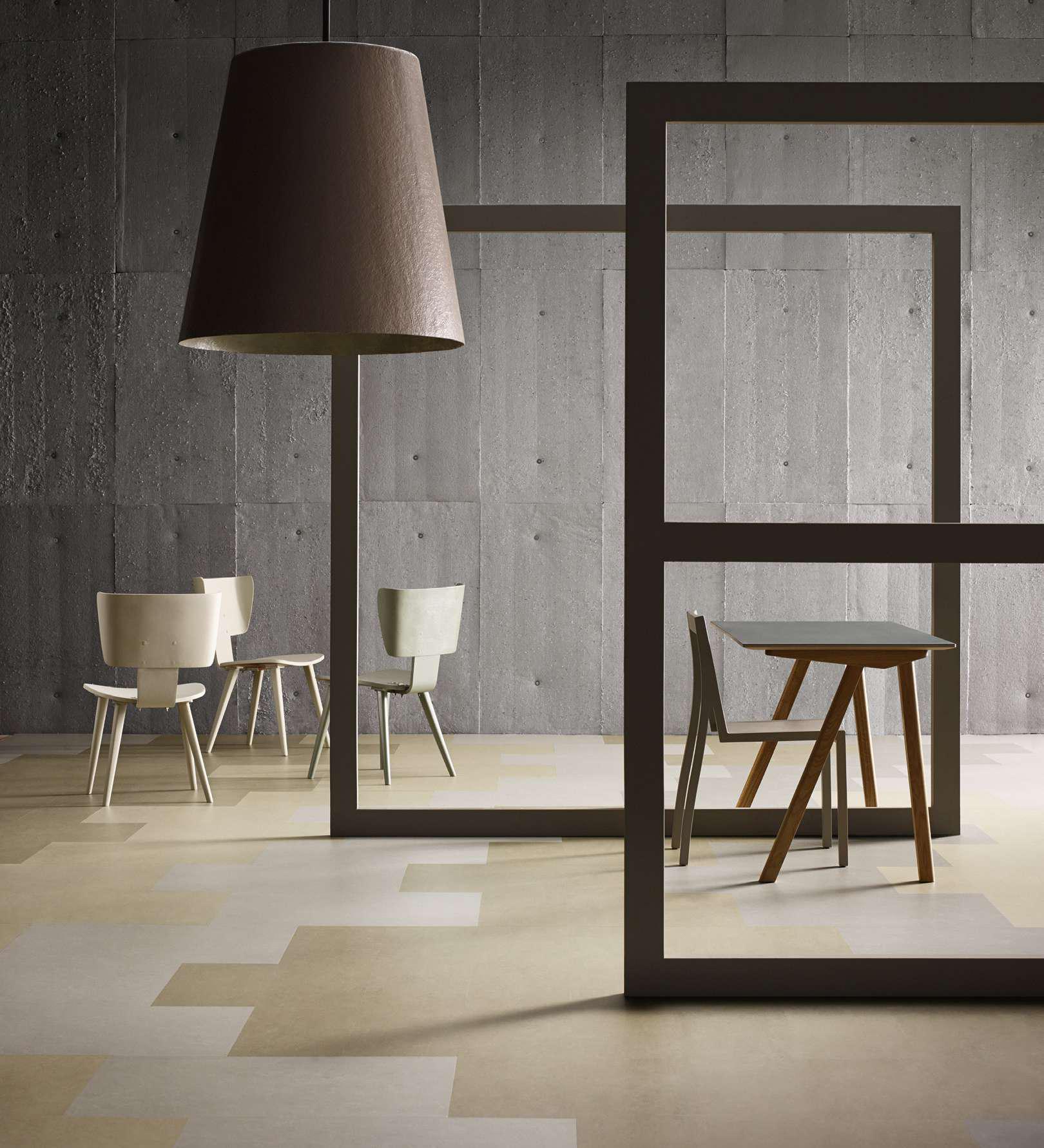 Мармолеум Forbo Modular Marble Barley t2707 500×500×2,5 фото в интерьере