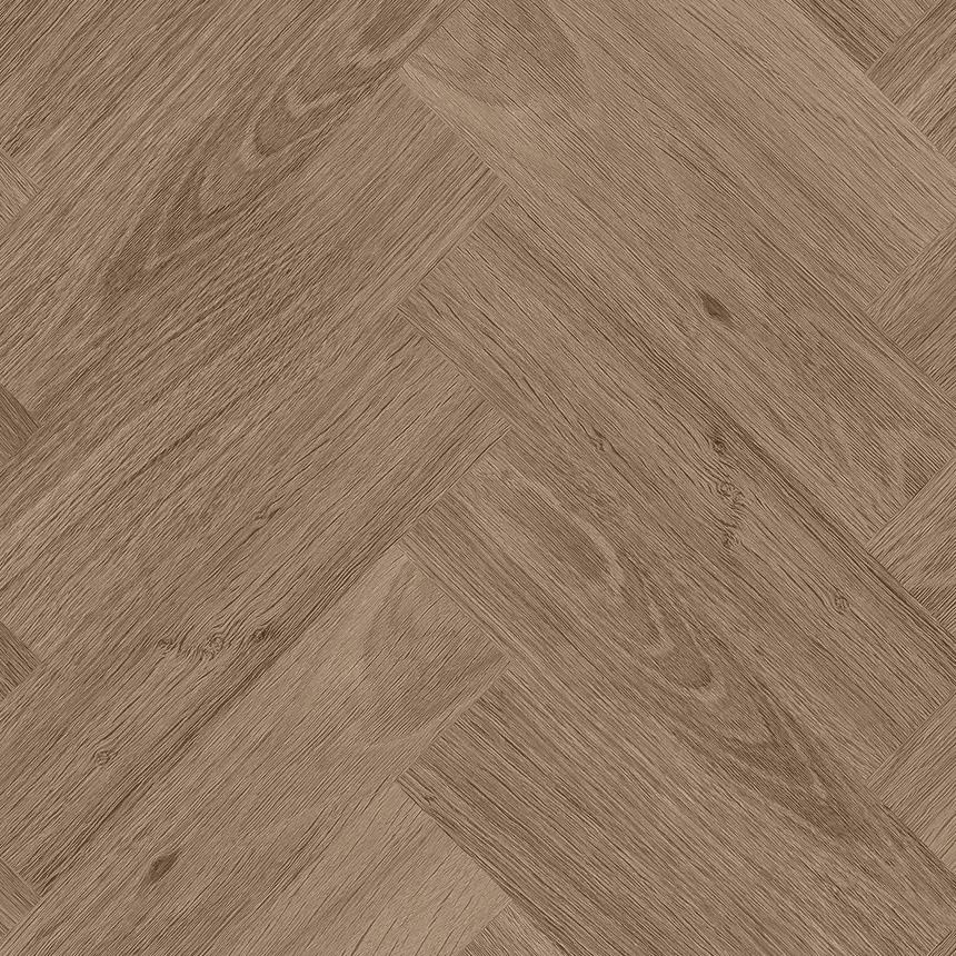 Кварцвиниловый SPC ламинат Invictus Maximus Herringbone Highland Oak Roasted венгерская елка 743×145×5