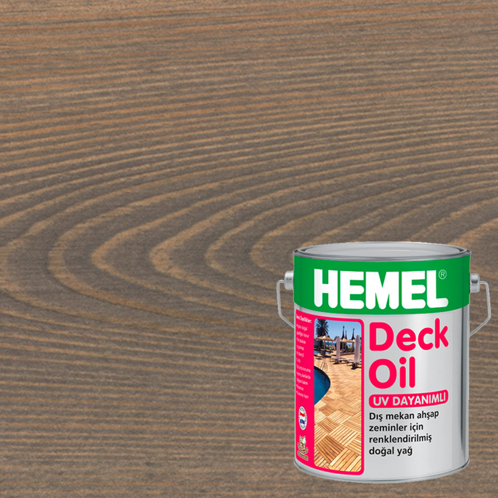 Масло для террас Hemel Deck Oil цвет 3118Н Галька матовое 0,18 л Масло для террас Hemel Deck Oil цвет 3118Н Галька матовое 0,18 л