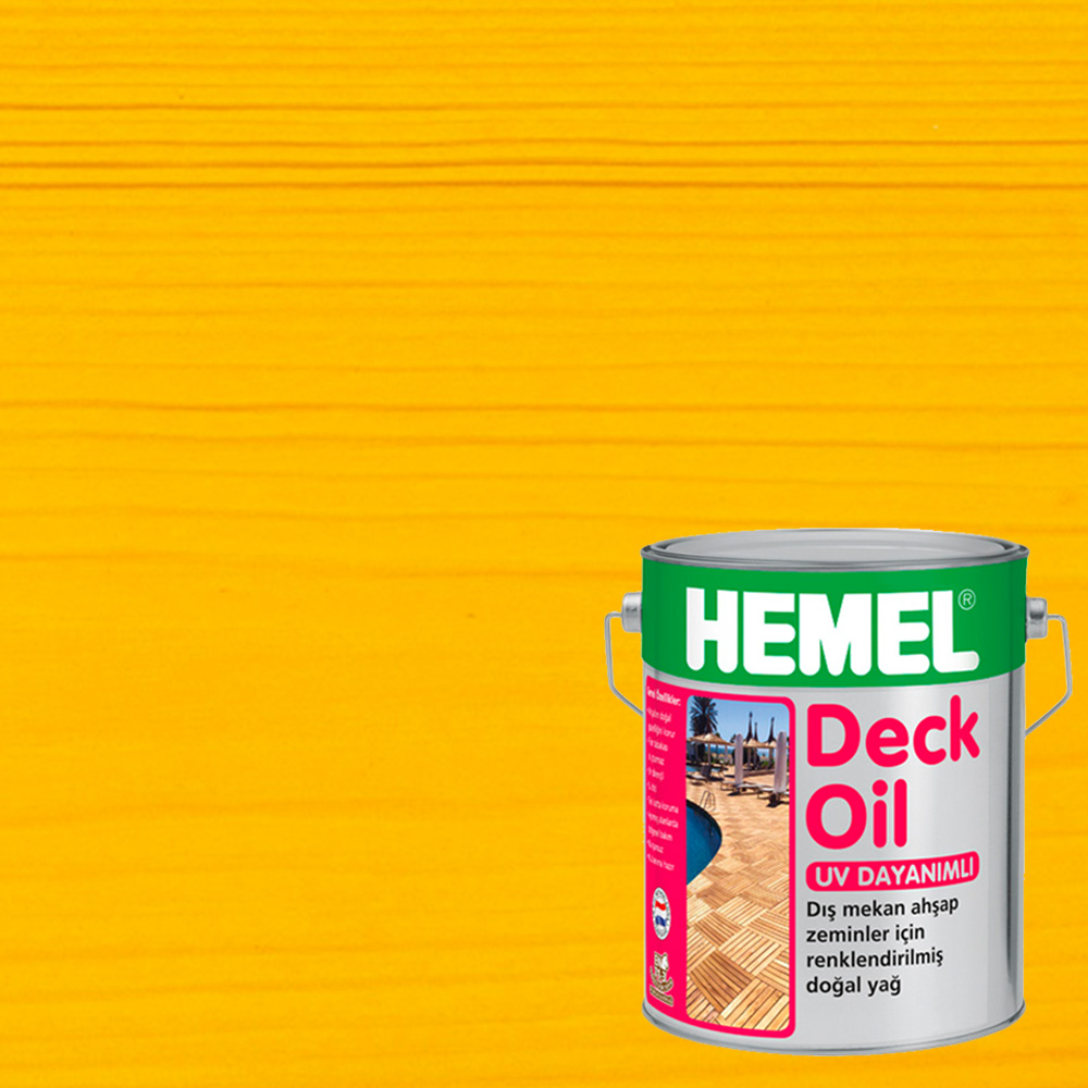 Масло для террас Hemel Deck Oil цвет 3111Н Лимонный матовое 0,75 л