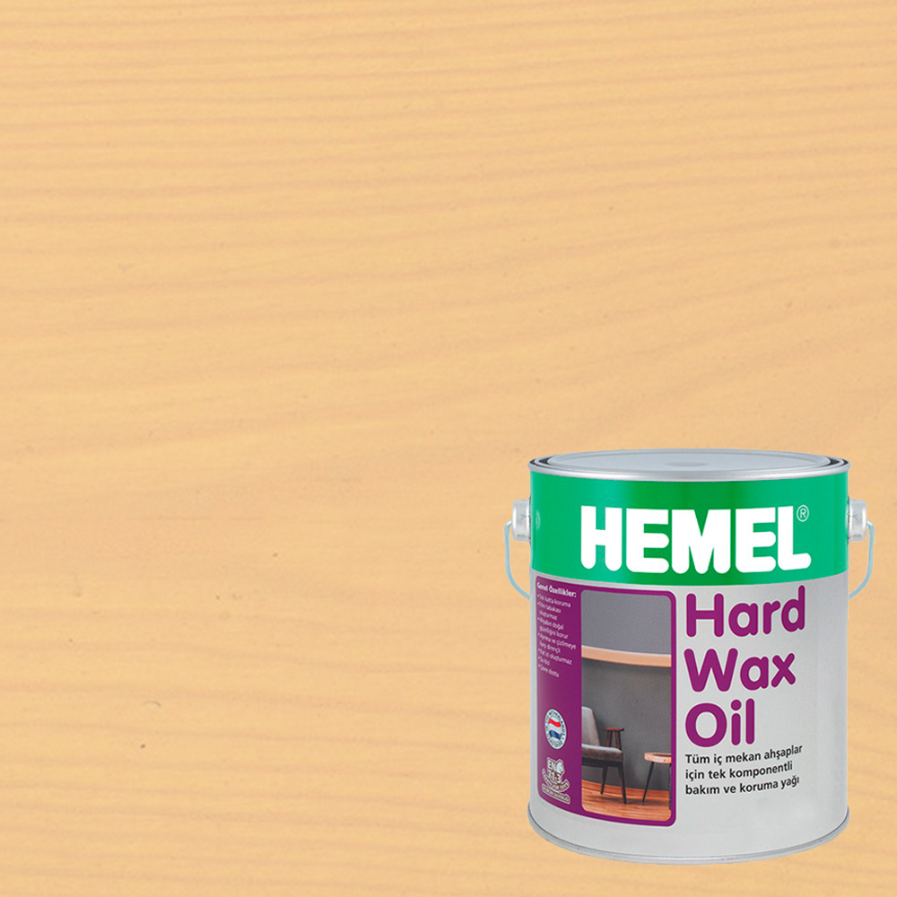 Масло с твердым воском для дерева Hemel Hardwax Oil цвет 3012Н Песочный матовое 2,5 л