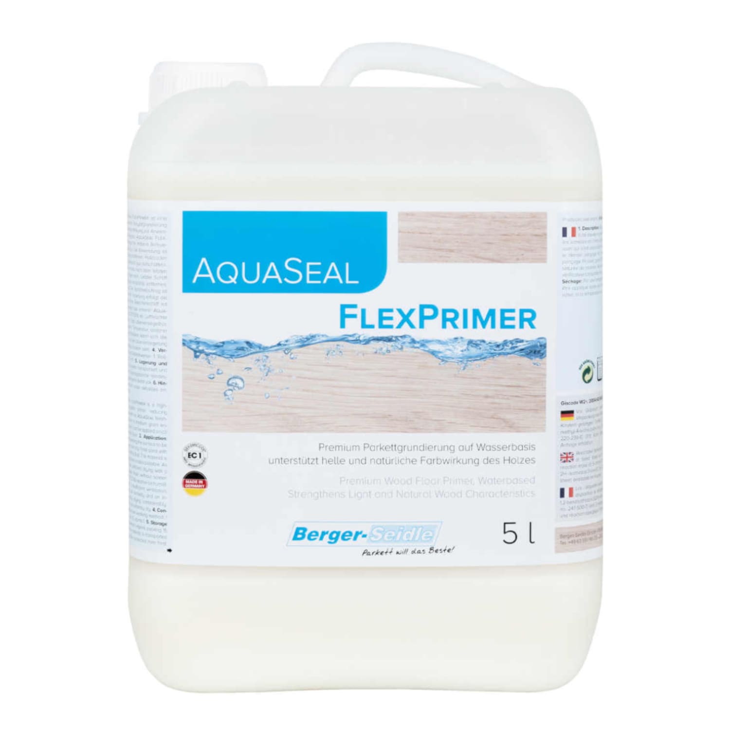 Грунтовка для паркета Berger-Seidle AquaSeal FlexPrimer акриловая 5 л