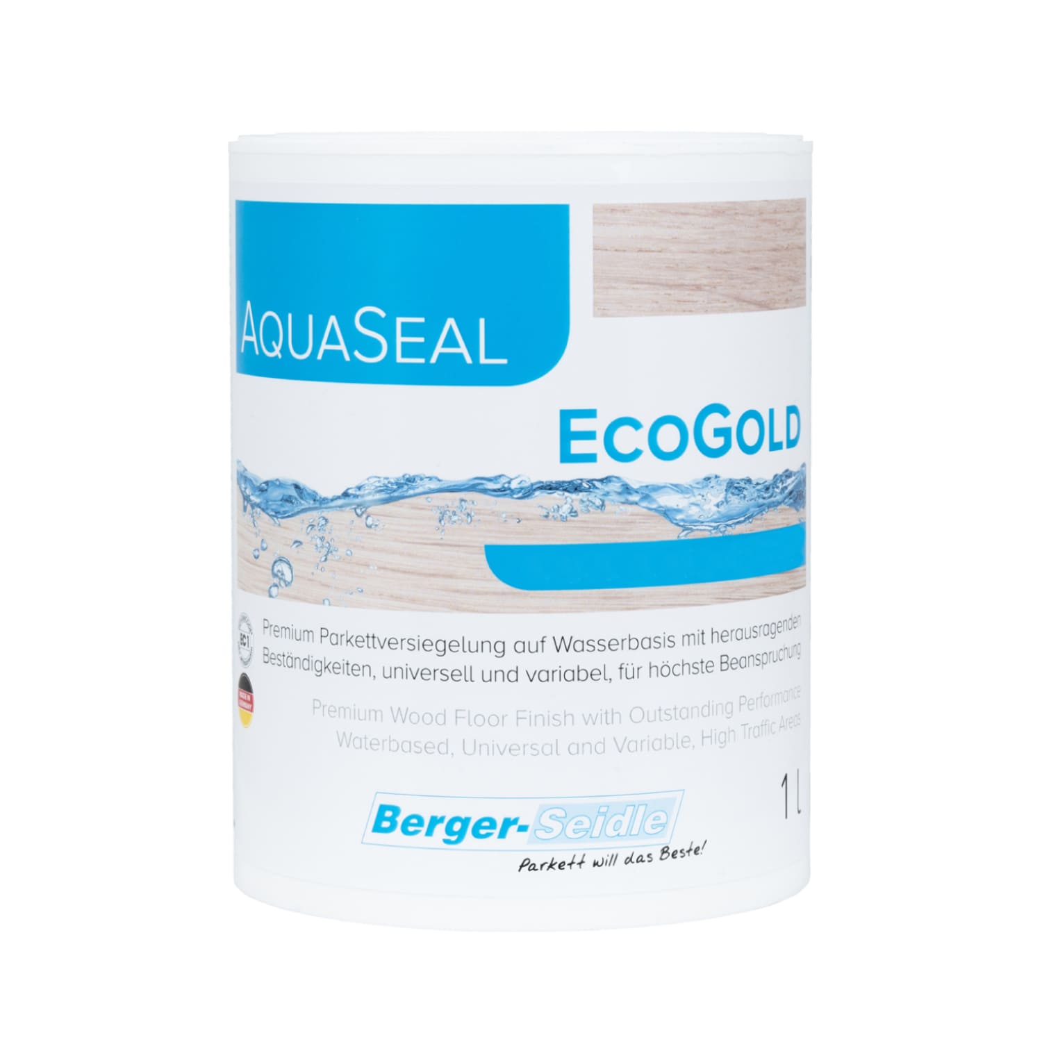 Лак для паркета Berger-Seidle AquaSeal EcoGold матовый 1 л