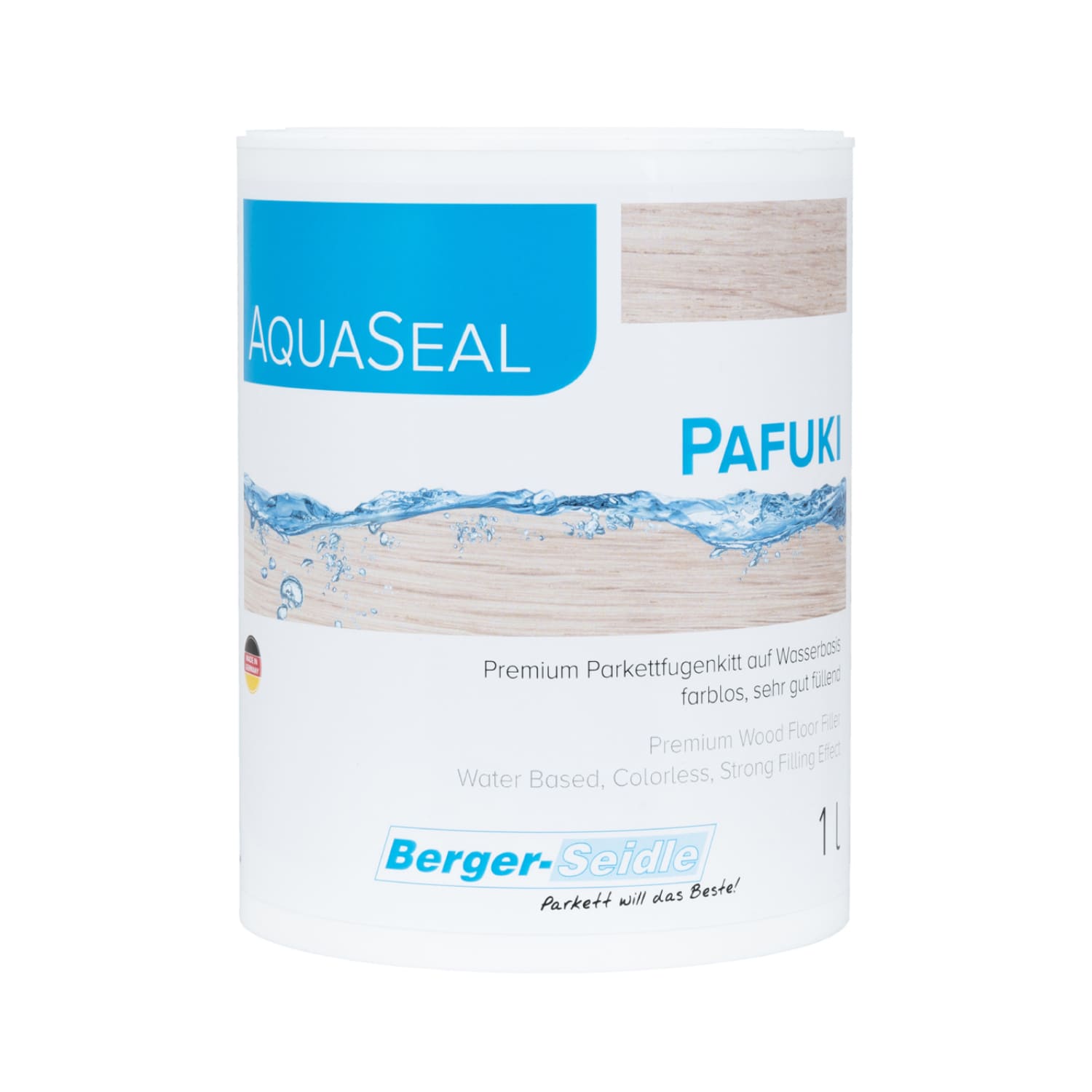 Шпатлевка для паркета Berger-Seidle AquaSeal Pafuki на водной основе 1 л