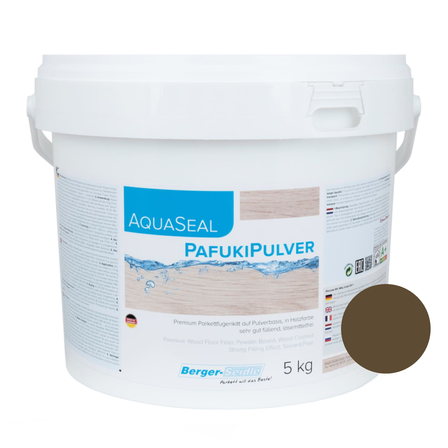 Шпатлевка для паркета Berger-Seidle AquaSeal PafukiPulver цвет Wenge Венге 5 кг