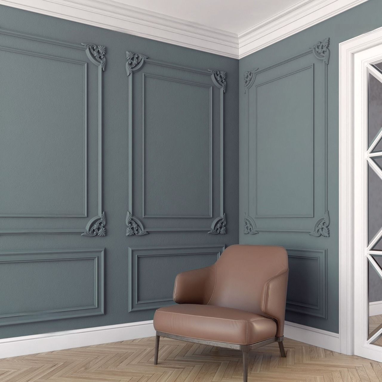 Плинтус под покраску Bello Deco П9 2000×140×22 фото в интерьере