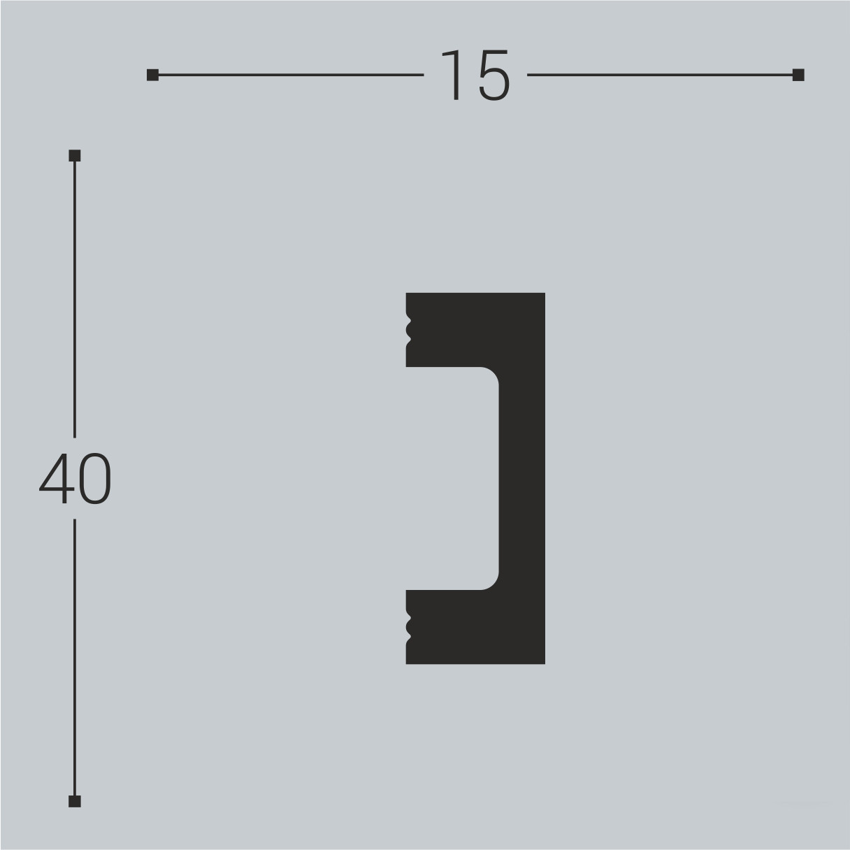 Молдинг под покраску Bello Deco М18 2000×40×15