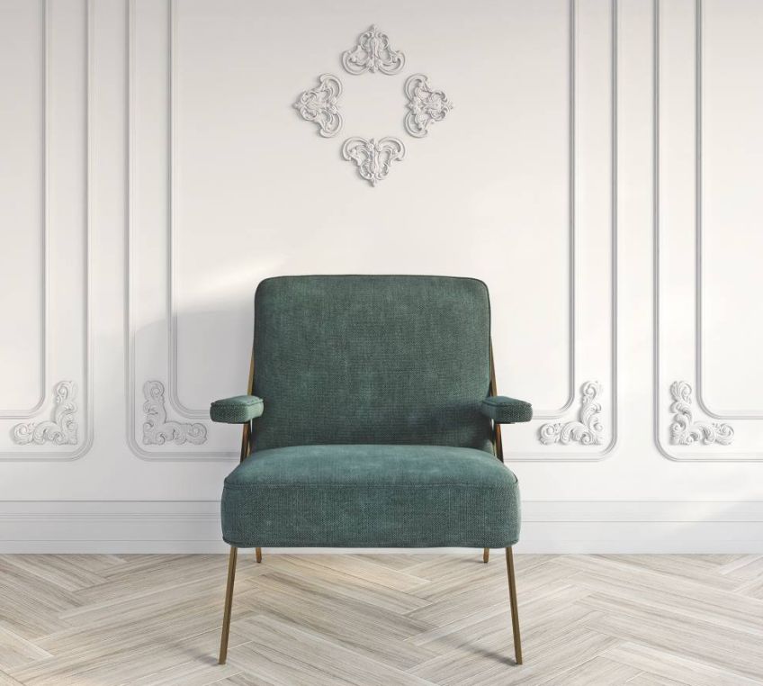 Декор к молдингу под покраску Bello Deco УУ2 160×160×12 фото в интерьере