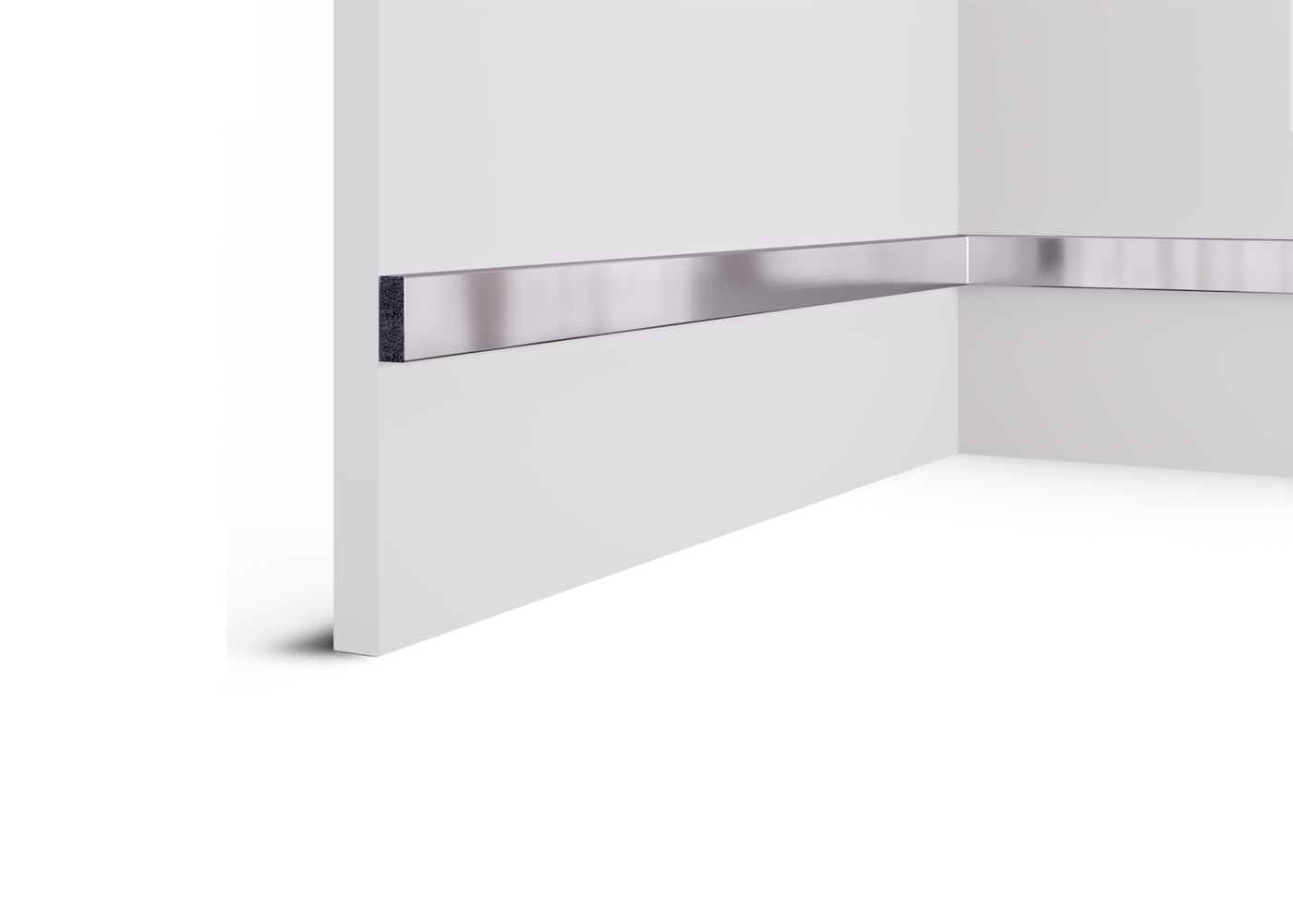 Рейка декоративная Cosca Decor Хром RX010-050 2000×30×10 Рейка декоративная Cosca Decor Хром RX010-050 2000×30×10