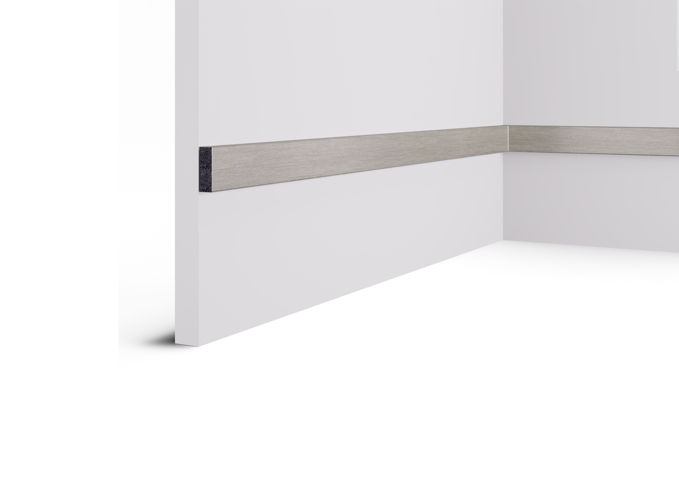 Рейка декоративная Cosca Decor Платина матовая RX010-055 2000×30×10 Рейка декоративная Cosca Decor Платина матовая RX010-055 2000×30×10