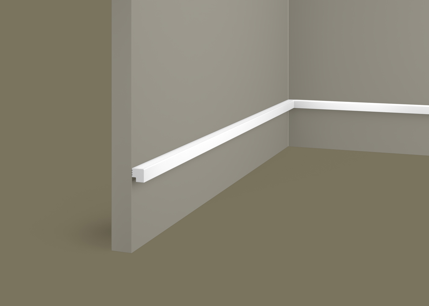 Финишный молдинг под покраску Cosca Decor ZP006 правый 2800×12×12