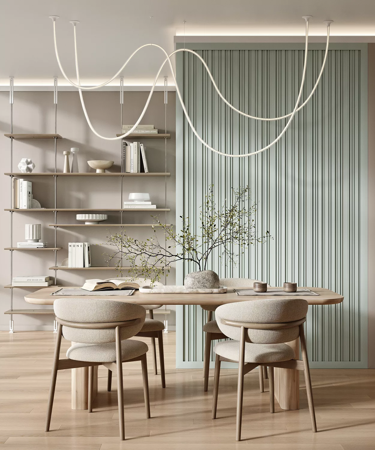 Стеновая панель под покраску Cosca Decor RP002 2800×156×12 фото в интерьере