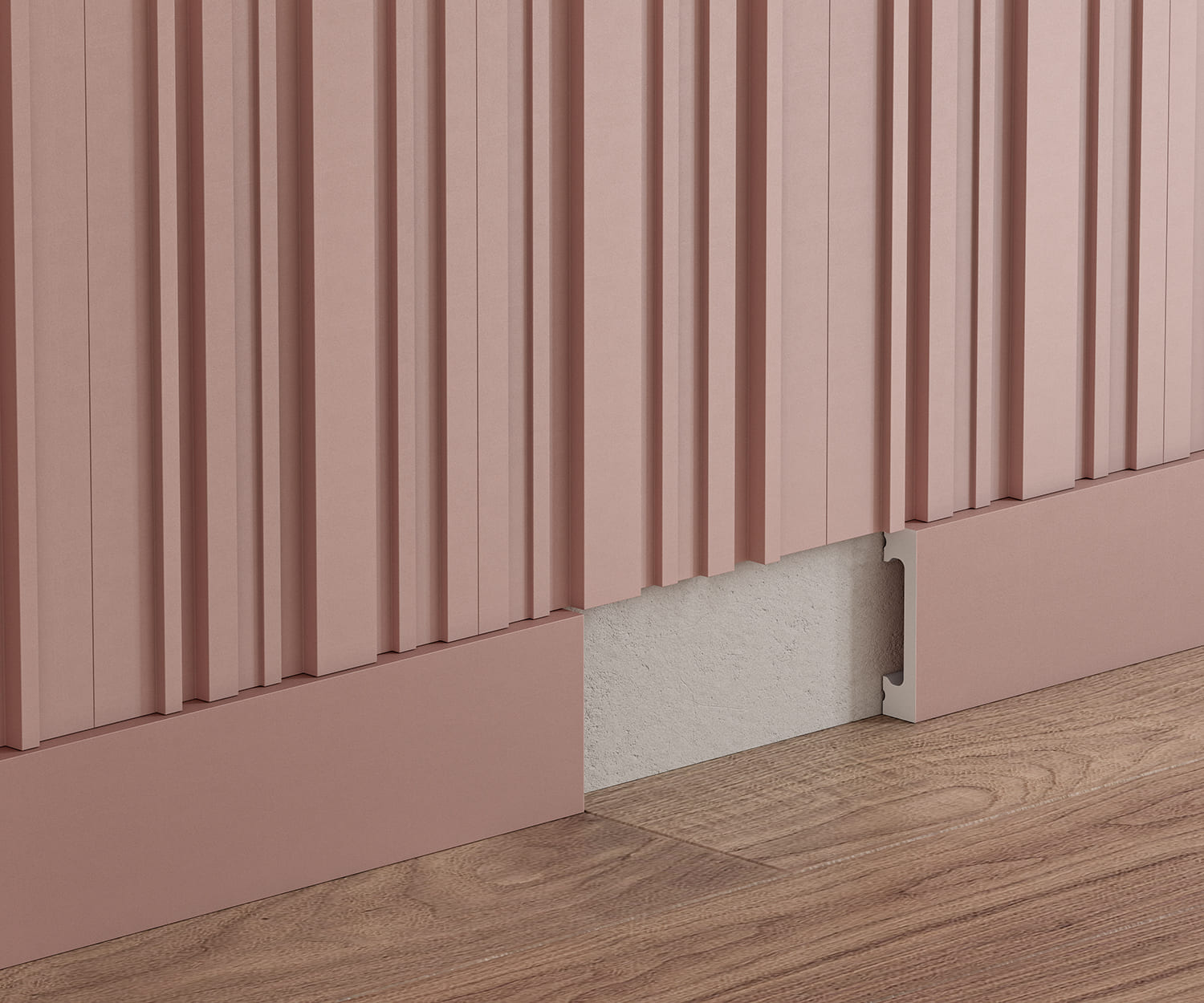 Стеновая панель под покраску Cosca Decor RP002 2800×156×12 фото в интерьере