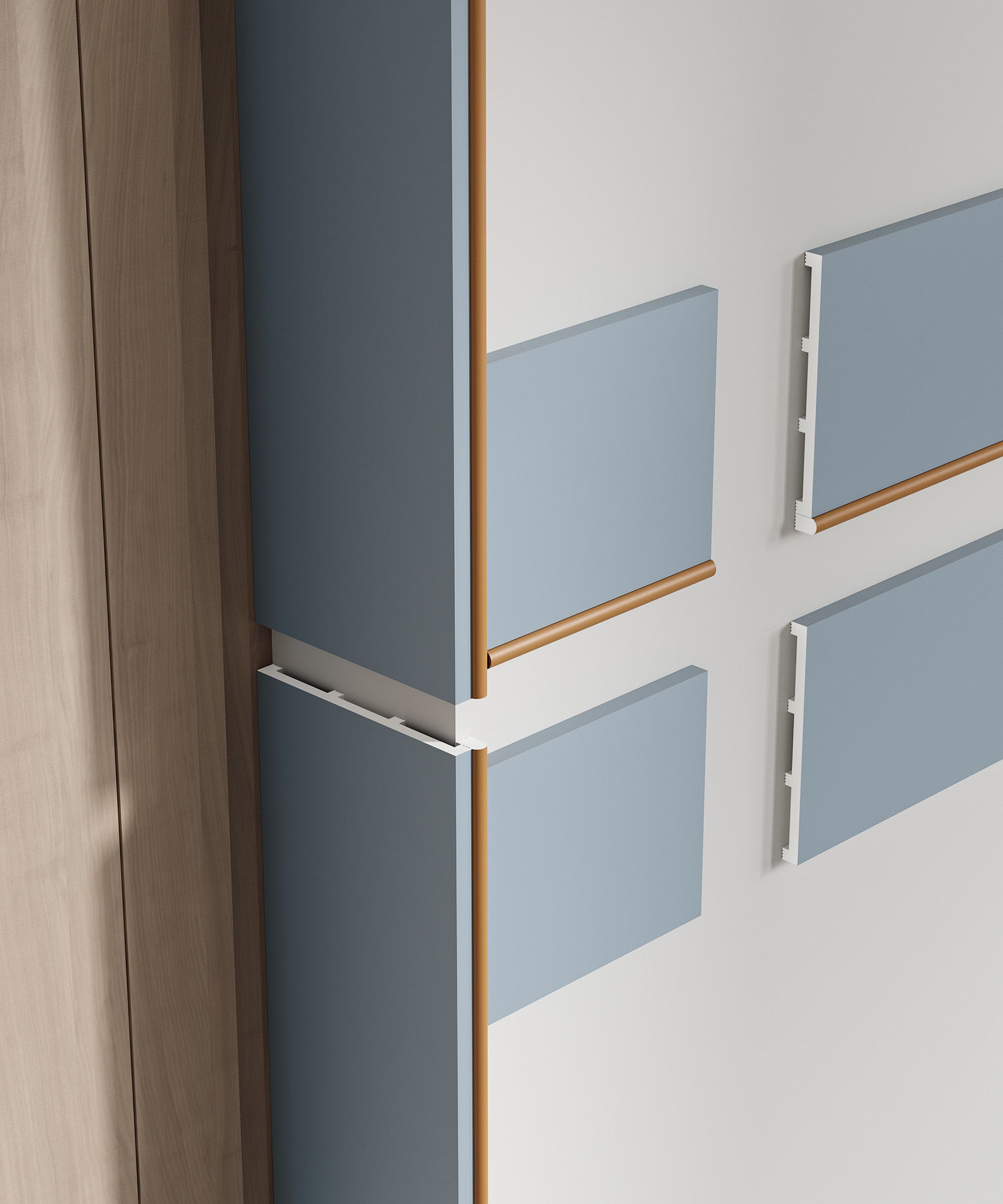 Стеновая панель под покраску Cosca Decor RP007 2800×156×12 фото в интерьере