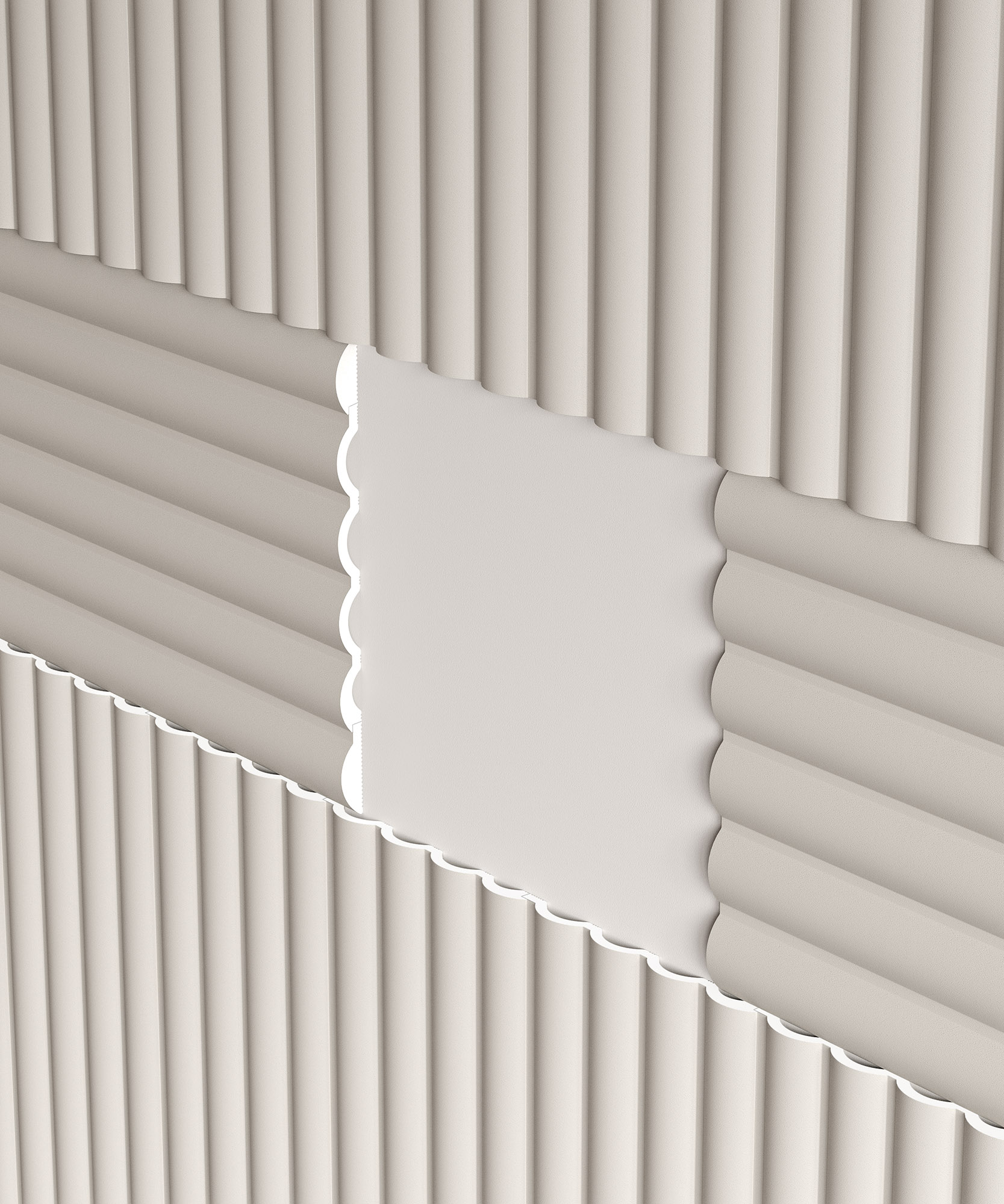 Стеновая панель под покраску Cosca Decor RP013 2800×156×12 фото в интерьере