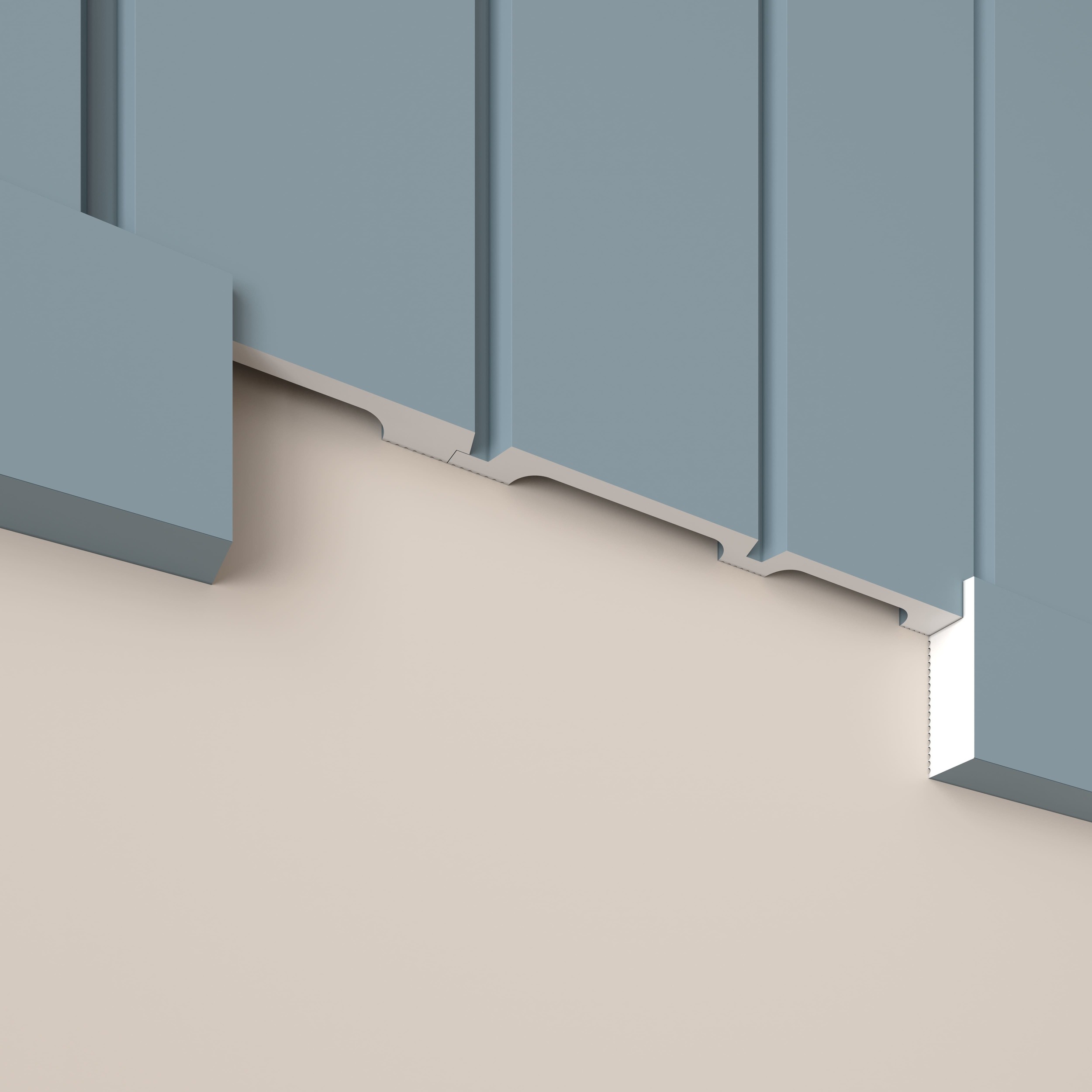 Стеновая панель под покраску Cosca Decor RP015 2800×156×12 фото в интерьере