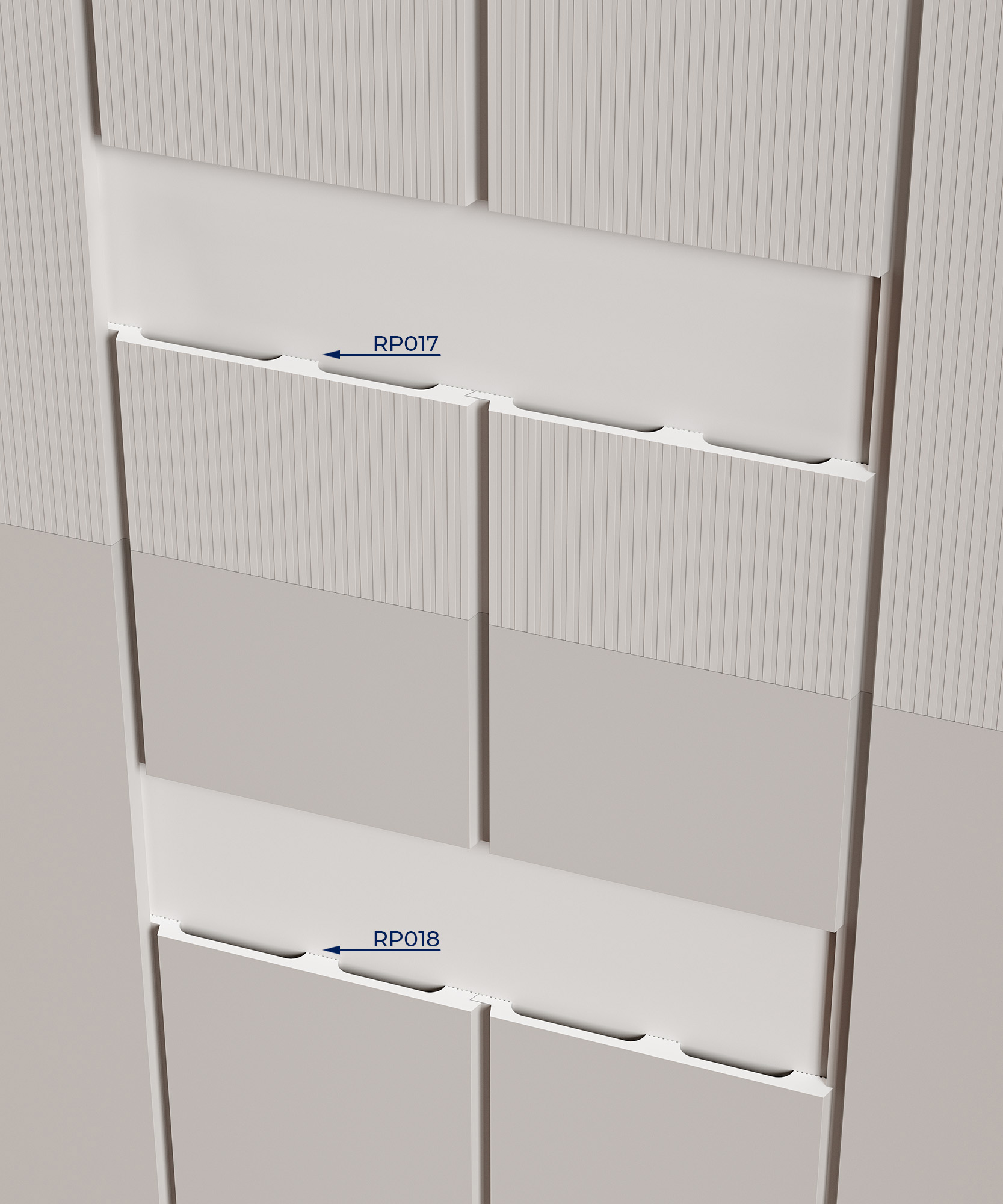 Стеновая панель под покраску Cosca Decor RP018 2800×156×12 фото в интерьере