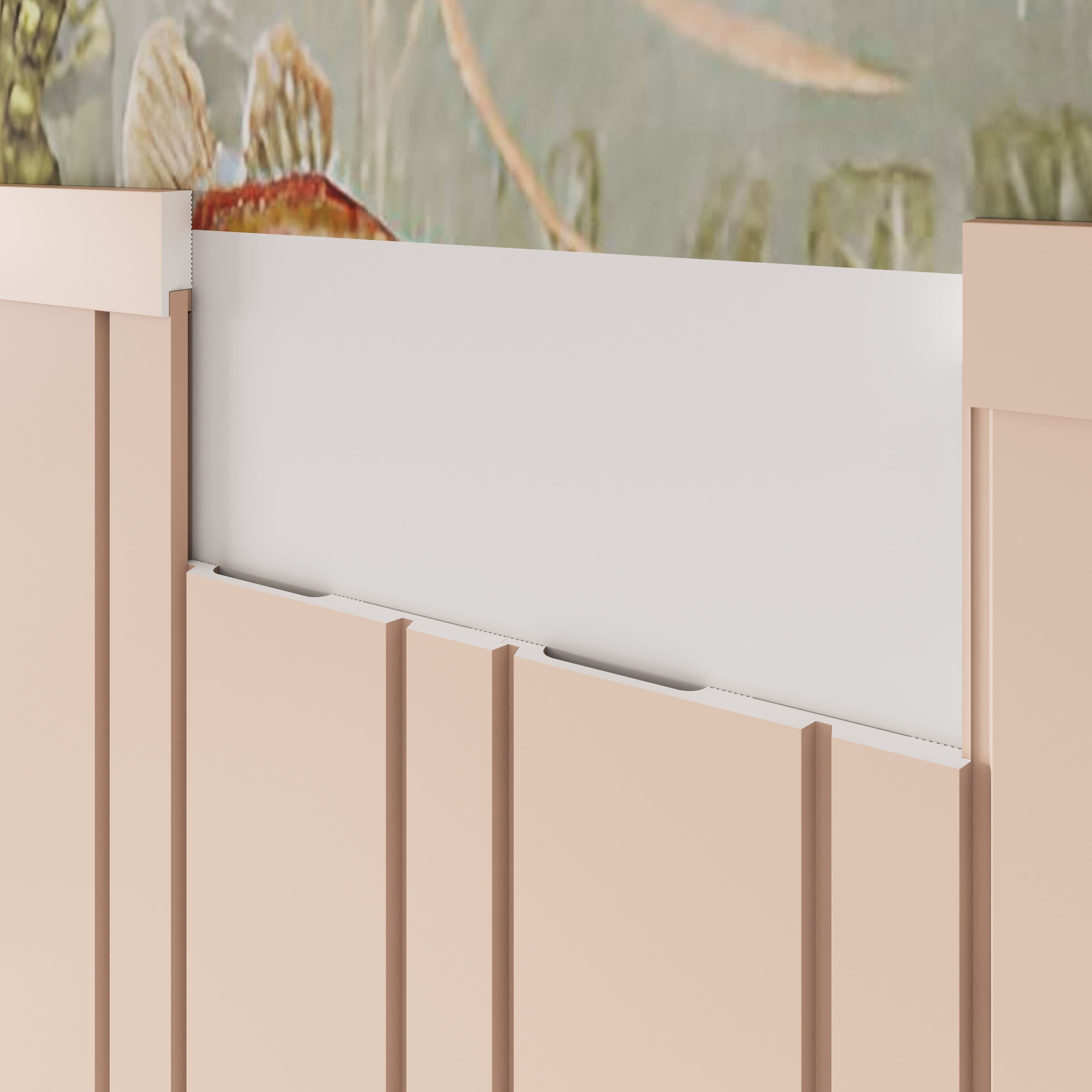 Стеновая панель под покраску Cosca Decor RP020 2800×156×12 фото в интерьере