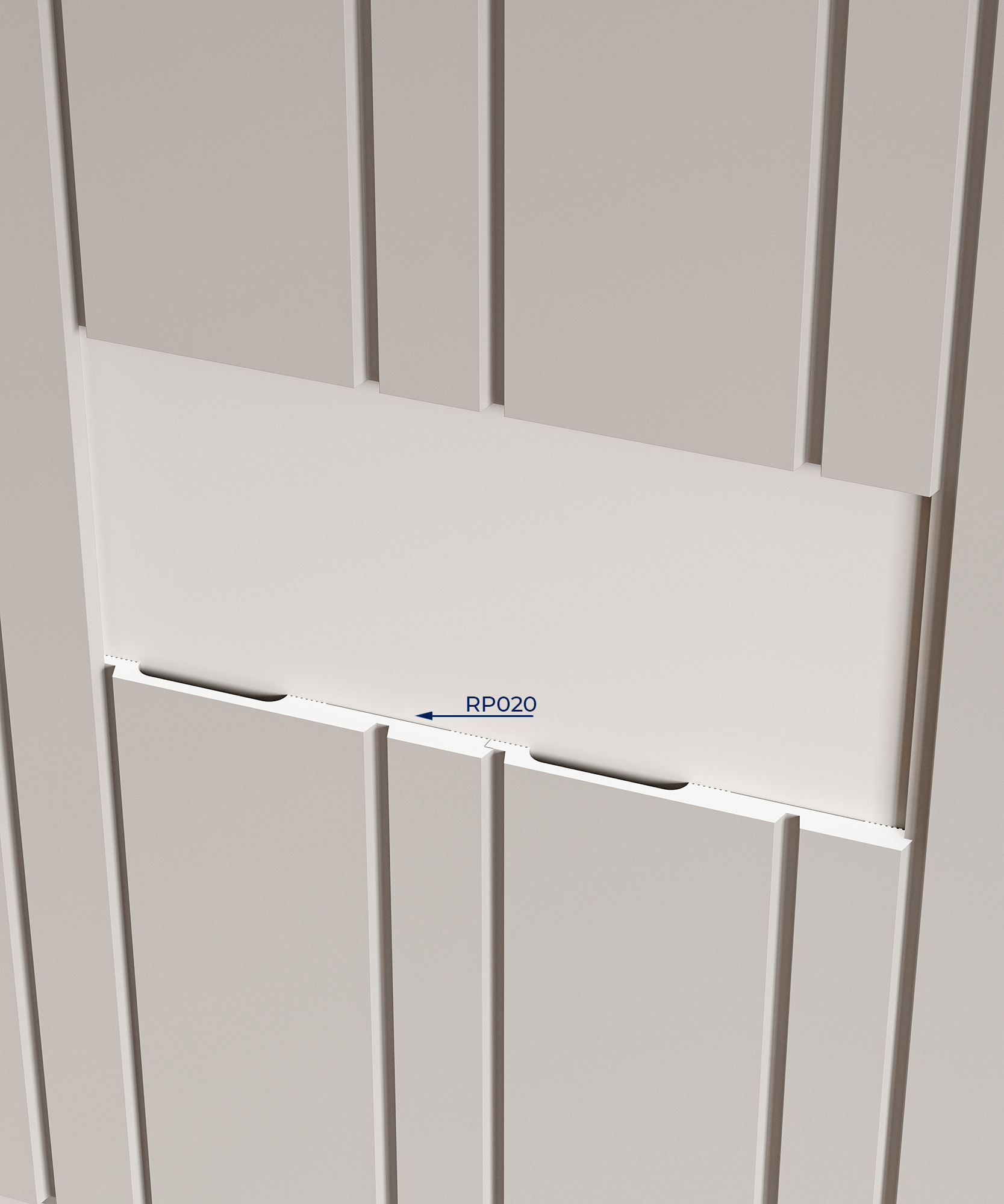 Стеновая панель под покраску Cosca Decor RP020 2800×156×12 фото в интерьере